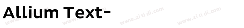 Allium Text字体转换